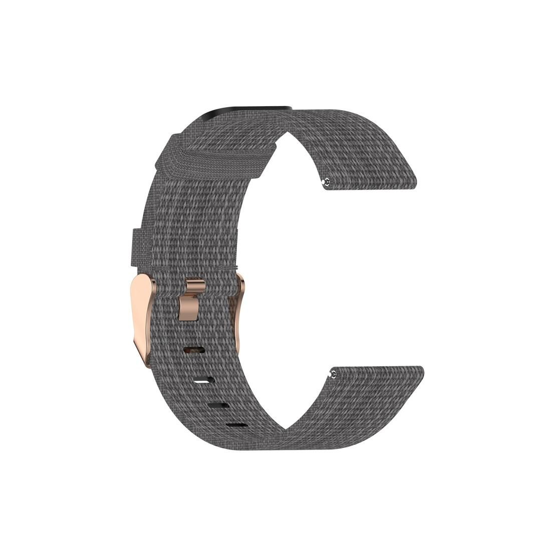 For Galaxy Watch 42mm Nylon Canvas Strap (Dark Gray)