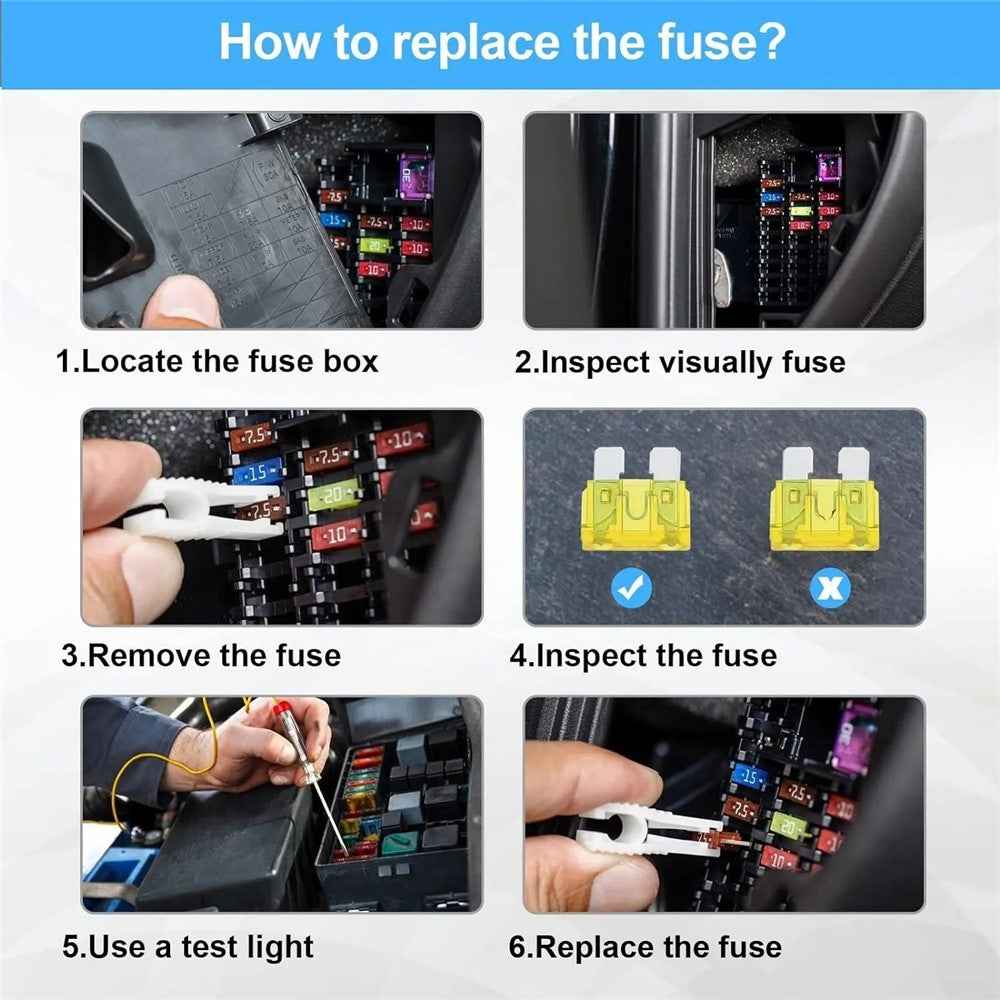 300Pcs Car Truck Fuse Assortment Kit (90 Standard+160 Mini+50 Micro Fuses)