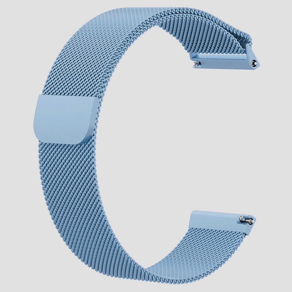 For Fitbit Versa 2 / Fitbit Versa / Fitbit Versa Lite Milanese Watch Strap, Small Size: 2.3x22.5cm (Ice Blue)