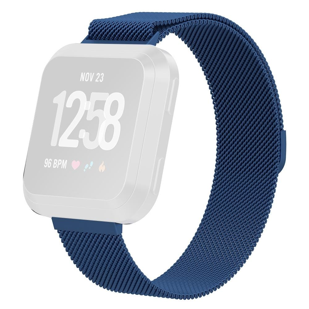 For Fitbit Versa 2 / Fitbit Versa / Fitbit Versa Lite Milanese Watch Strap, Small Size: 2.3x22.5cm (Navy)