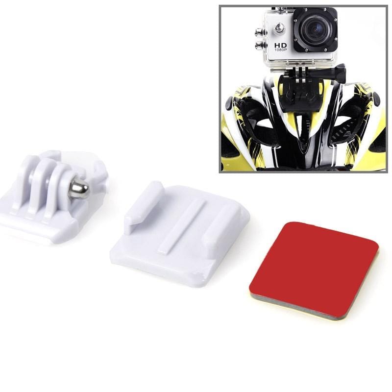 HR67 SIXXY Helmet Curved Surface + 3M VHB Sticker + Mount Stand Kit for GoPro NEW HERO / HERO7 /6 /5 /5 Session /4 Session /4 /3+ /3 /2 /1, Xiaoyi and Other Action Cameras (Blue)