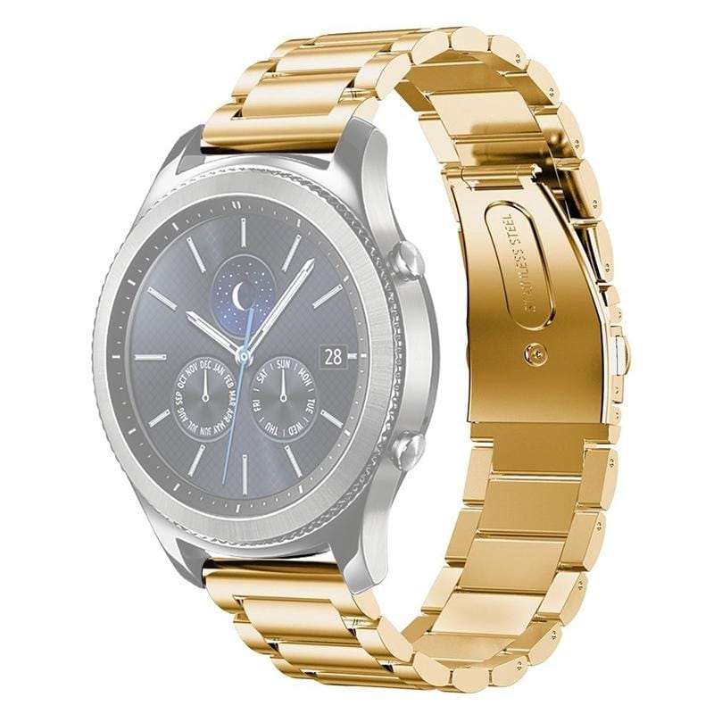 Stainless Steel Wrist Watch Band for Samsung Gear S3 22mm (Gold)