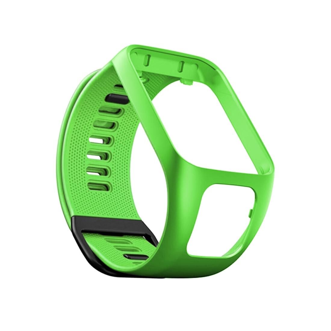 For Tomtom 2 / 3 Universal Silicone Replacement Strap Watchband (Green)