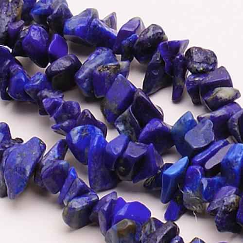4-9mm Exquisite Elegant Lapis Lazuli Chip Gemstone Loose Beads Strand For Jewellery Necklace Bracelet Making DIY Blue
