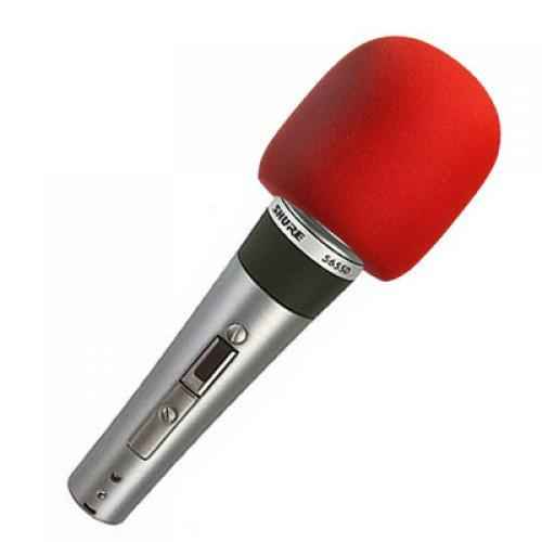 2PCS Microphone Foam Cover - Red
