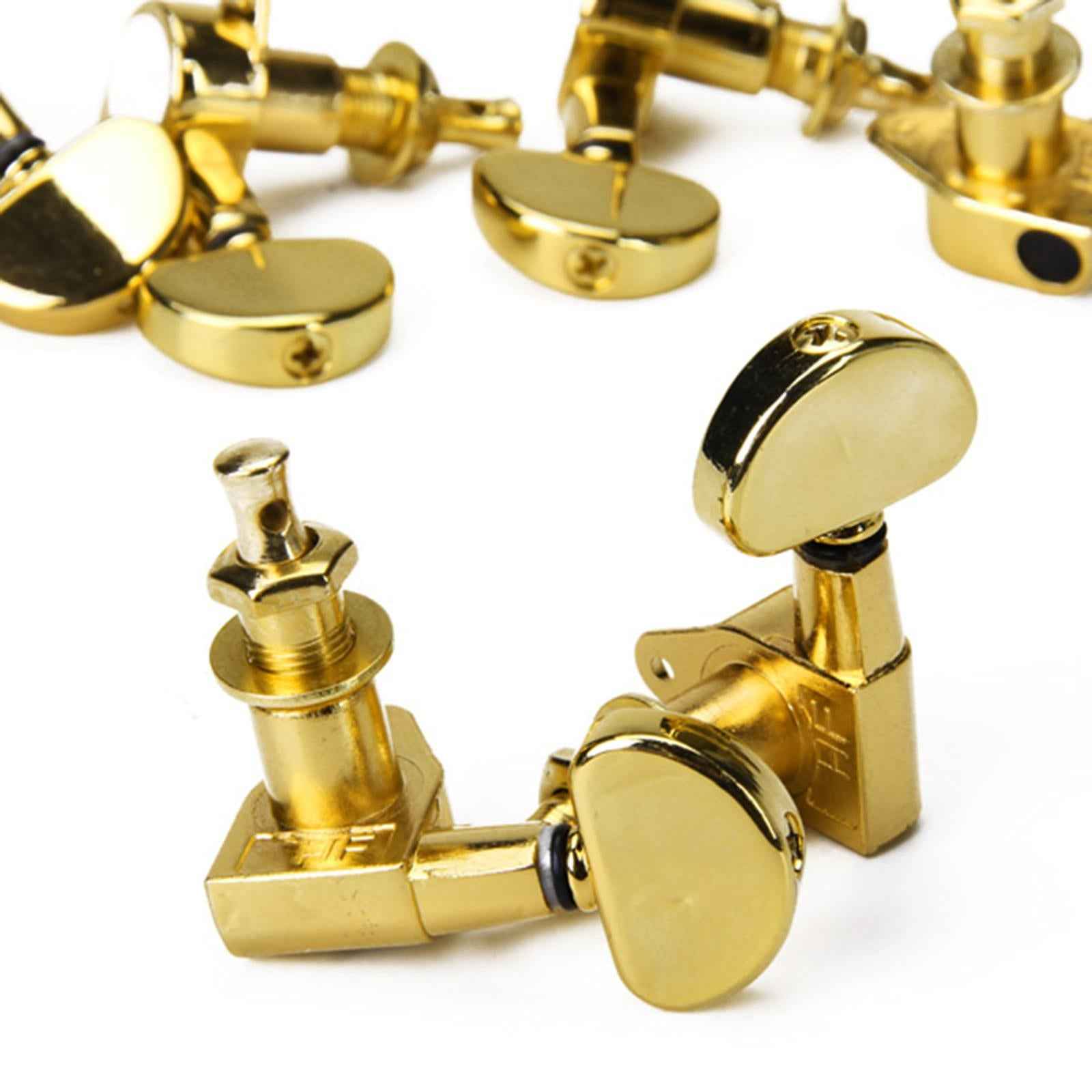 3 Pairs Sealed Guitar String Tuning Pegs Tuners Machine Heads 3L + 3R Gold