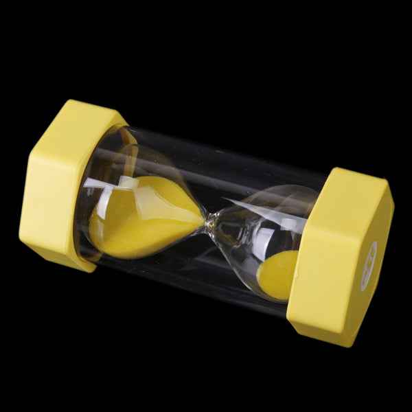 Assorted Color Time Hourglass Sandglass Sand Timer Kitchen 3 Min Yellow