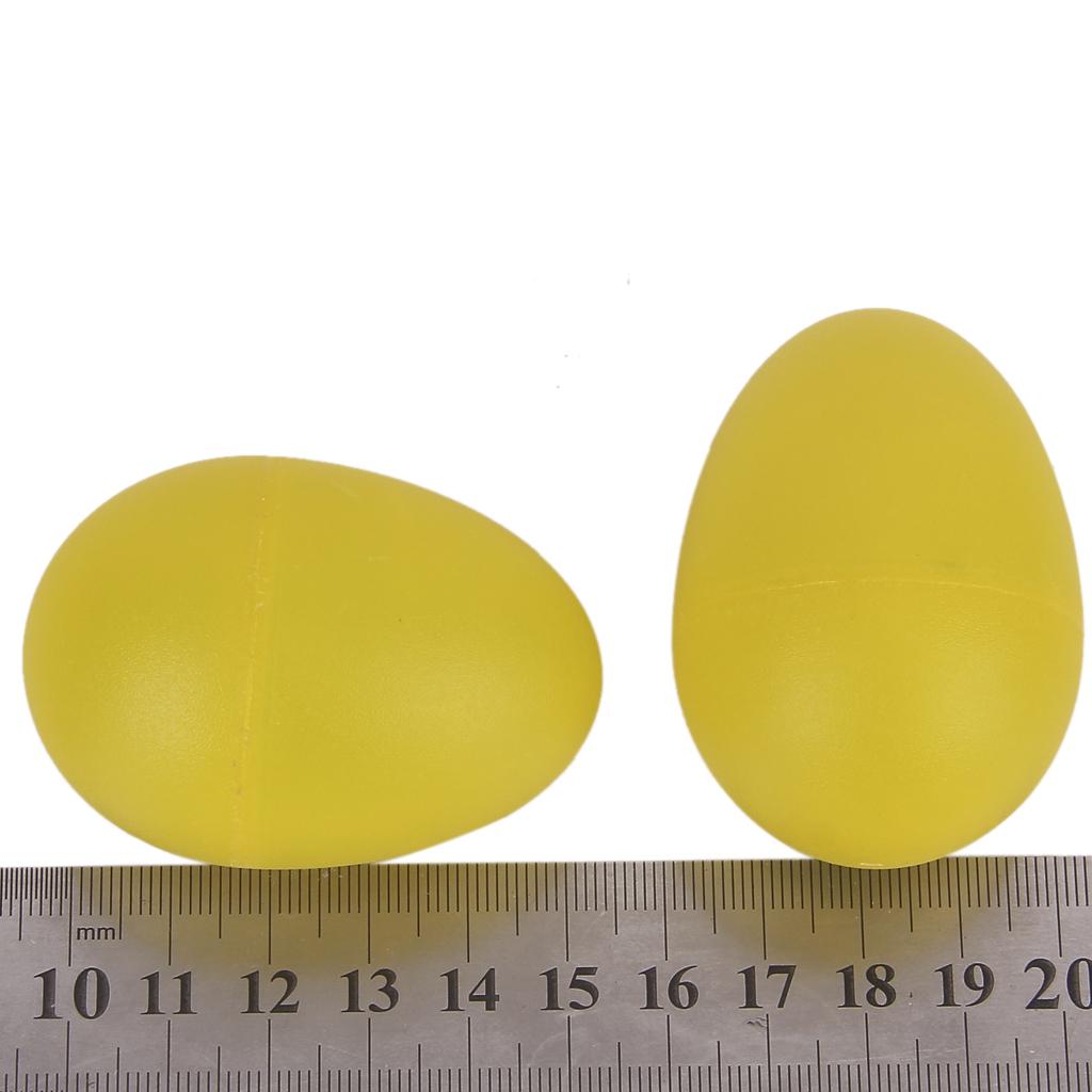 2 Pairs Plastic Percussion Egg Maracas Shakers for Baby Early Education