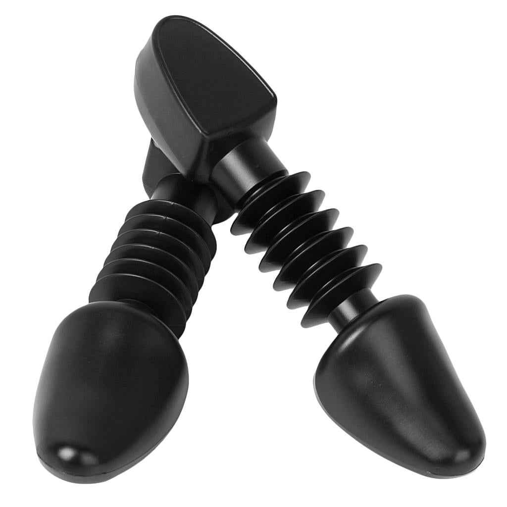 Footful 1 Pair Kids Shoes Trees Stretcher Shaper Plastic Spring for US Size 12.5-3 Black