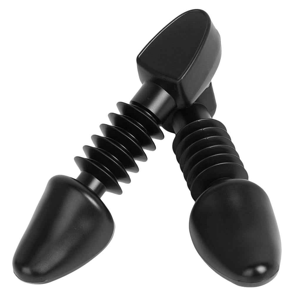 Footful 1 Pair Kids Shoes Trees Stretcher Shaper Plastic Spring for US Size 12.5-3 Black