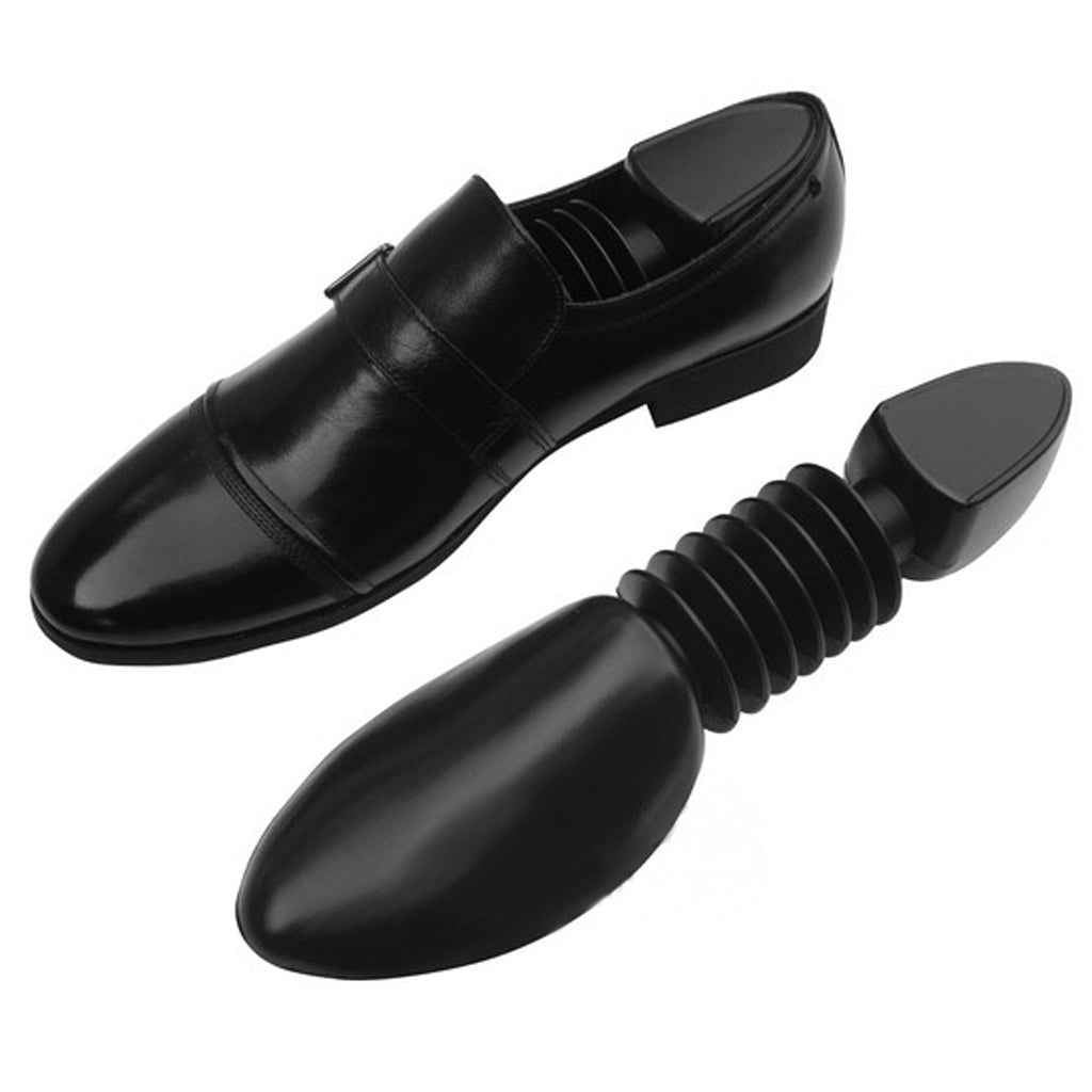 Footful 1 Pair Kids Shoes Trees Stretcher Shaper Plastic Spring for US Size 12.5-3 Black