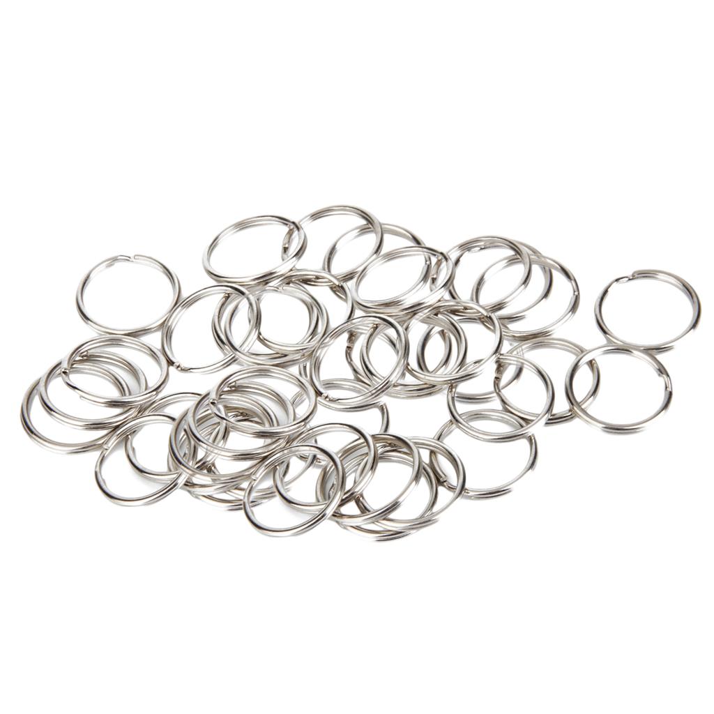 100 Pair Metal Swivel Clasps Key Ring Hook Clip Key Rings Findings
