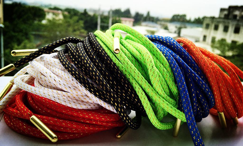 2Pairs Footful Golden Head Shoe Laces Shoelaces Hiking Sport Sneakers String