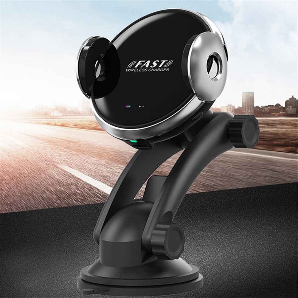 W9 Automatic Induction Car Mobile Phone Wireless Charger 15W Fast Charging Stand Mount Bracket
