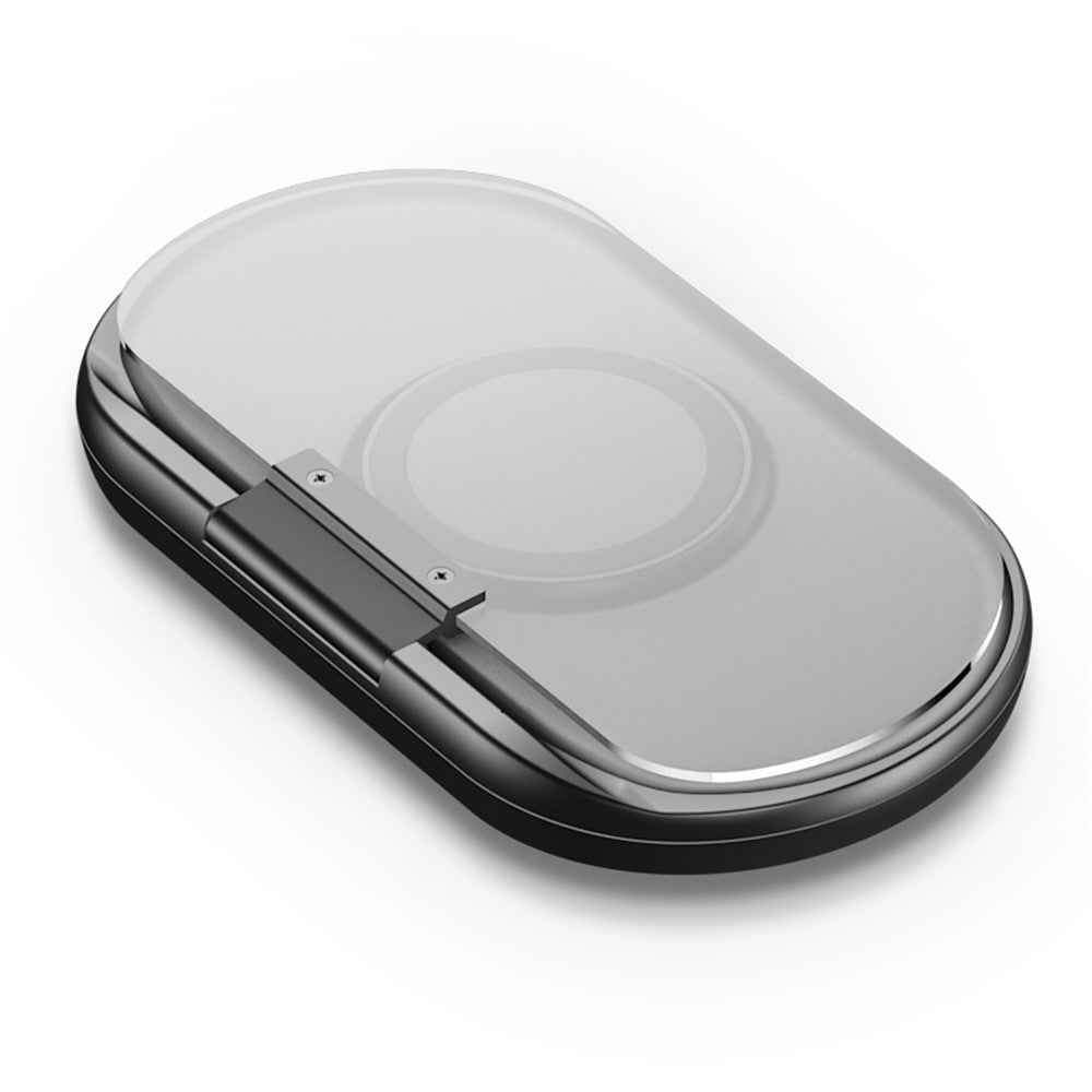 Upgraded Magnetic 15W Fast Charging Station HUD HD Anti-slip Car Wireless Charger with Phone Holder