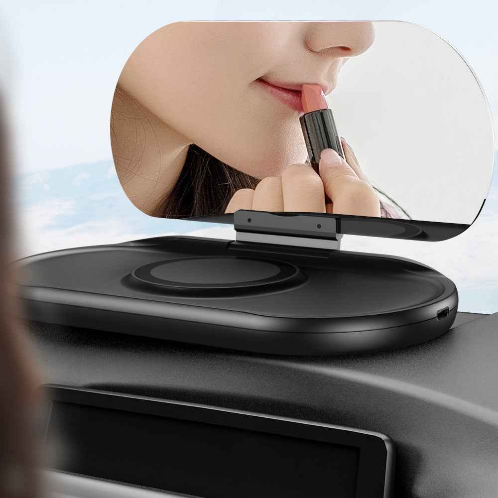 Upgraded Magnetic 15W Fast Charging Station HUD HD Anti-slip Car Wireless Charger with Phone Holder