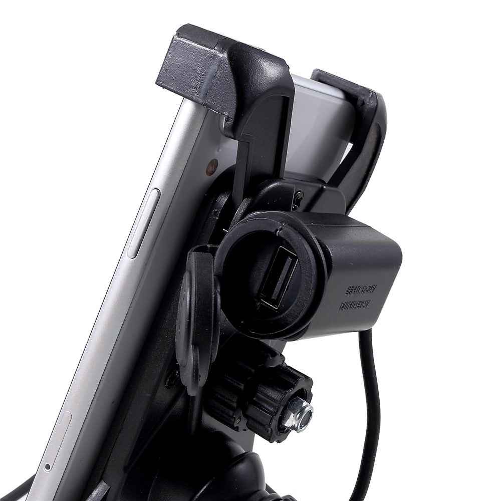 Universal Motorcycle Motorbike Mount Holder Handlebar Bracket Stand for 4-6 inch Smartphone