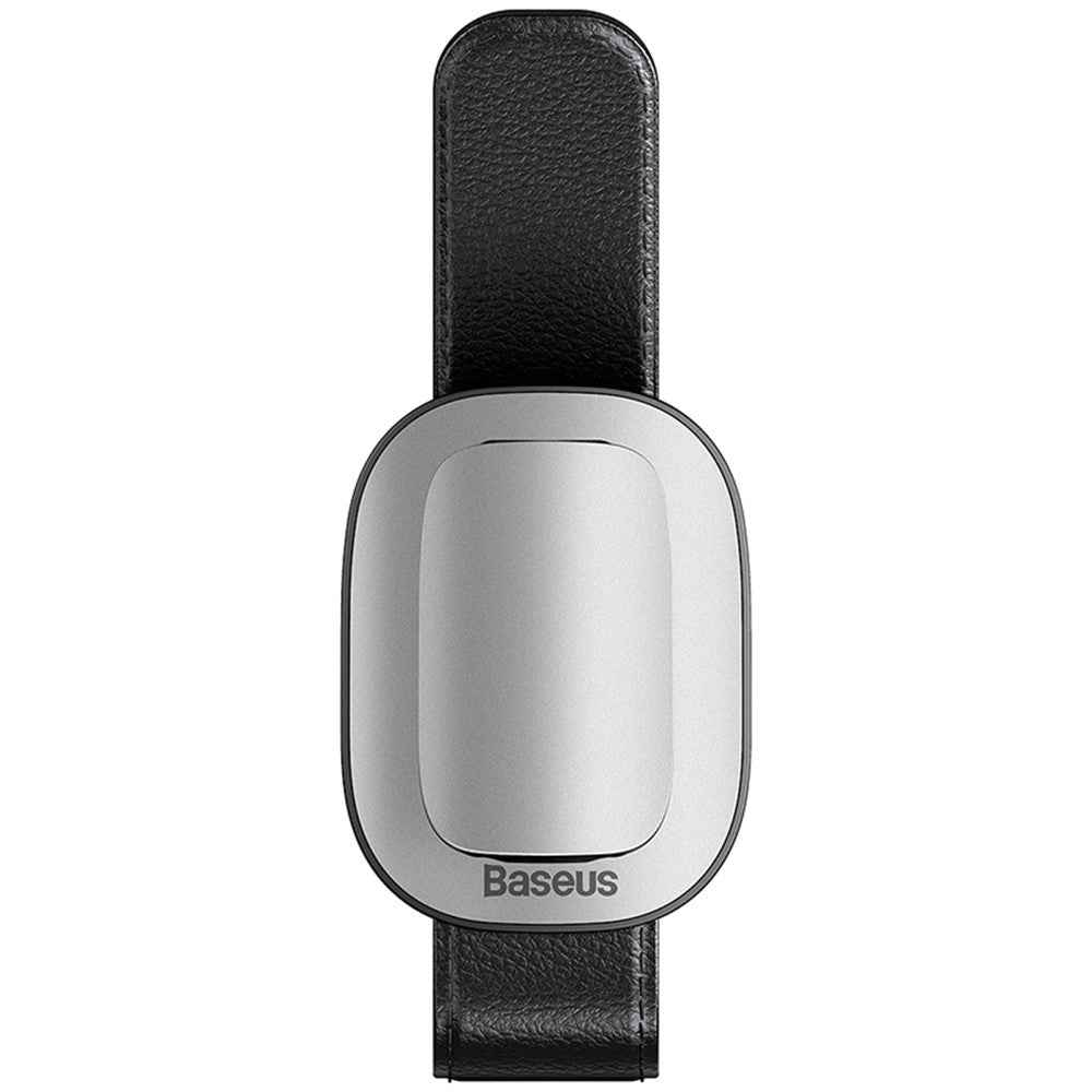 BASEUS Quality Vehicle Eyewear Clip Adhesive Eyeglasses Holder [Clip Design] - Silver