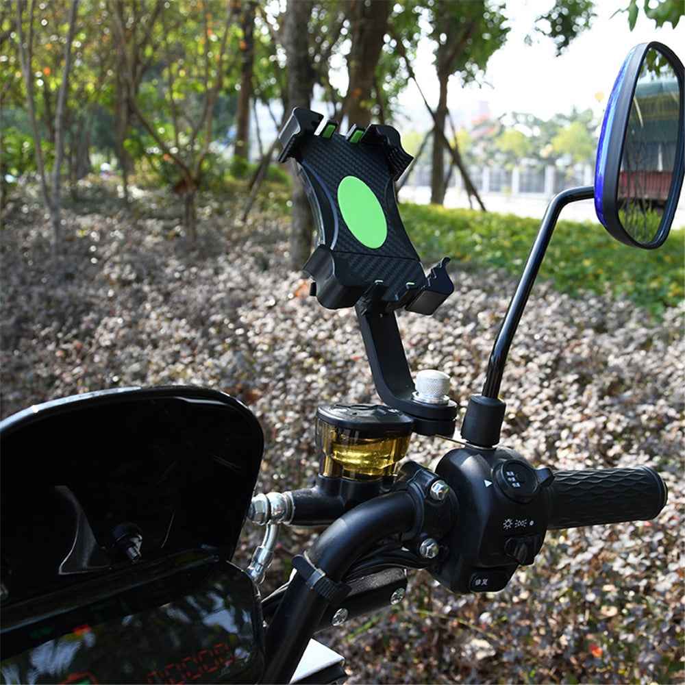 Universal Bike Phone Holder Motorcycle Mount Stand - Green