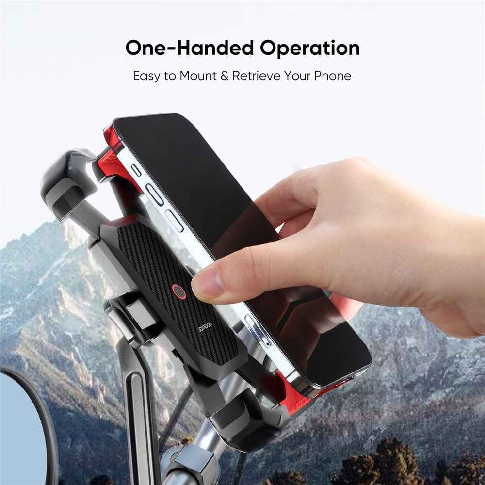 JOYROOM JR-ZS288 Motorcycle Rearview Mirror Mount for 4.7-7 Inch Mobile Phone Holder Bracket