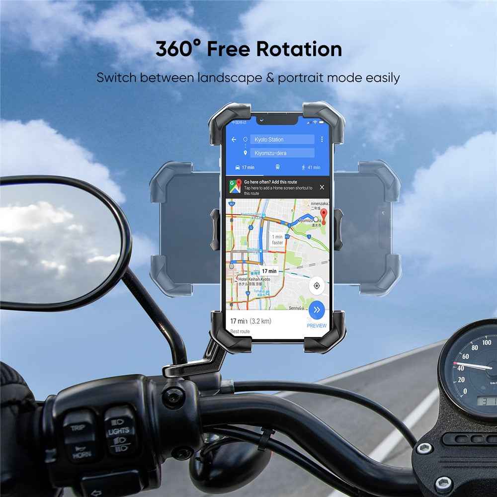 JOYROOM JR-ZS288 Motorcycle Rearview Mirror Mount for 4.7-7 Inch Mobile Phone Holder Bracket