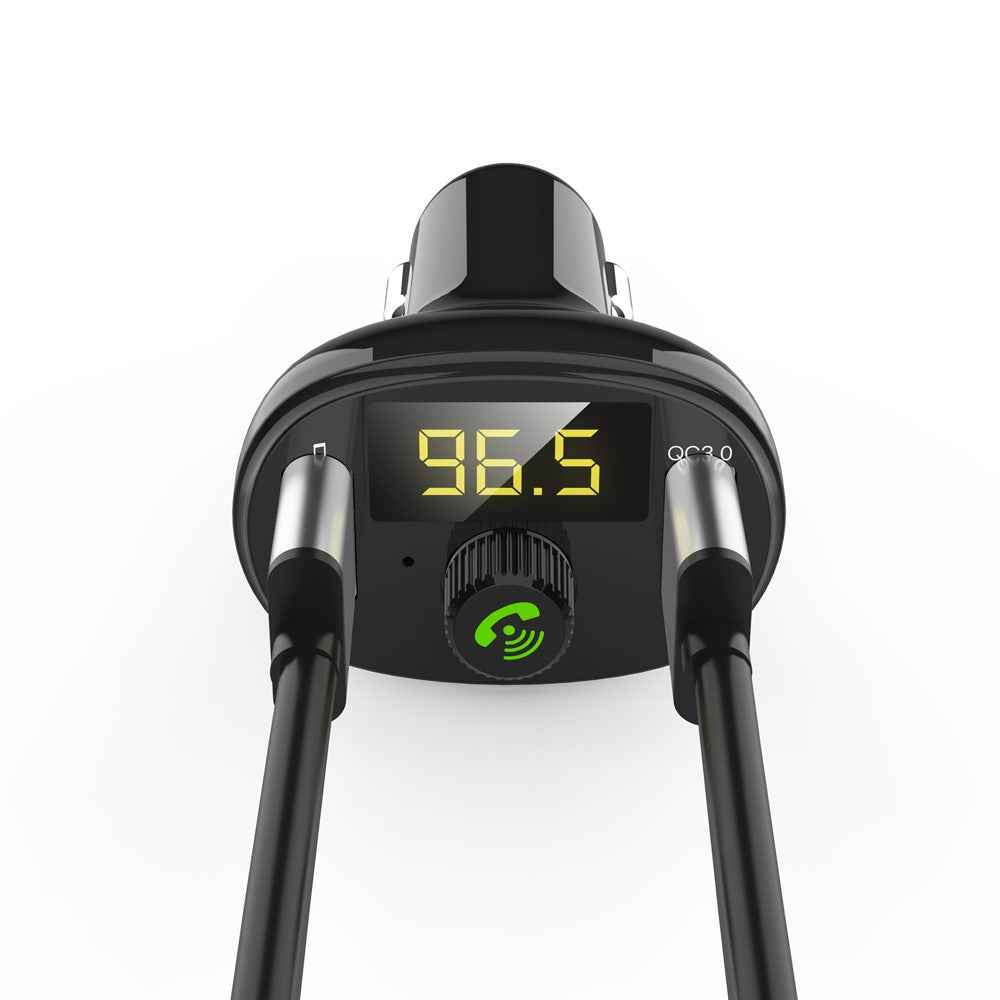 Wireless FM Transmitter Bluetooth-compatible Car Charger MP3 Player for Vehicle