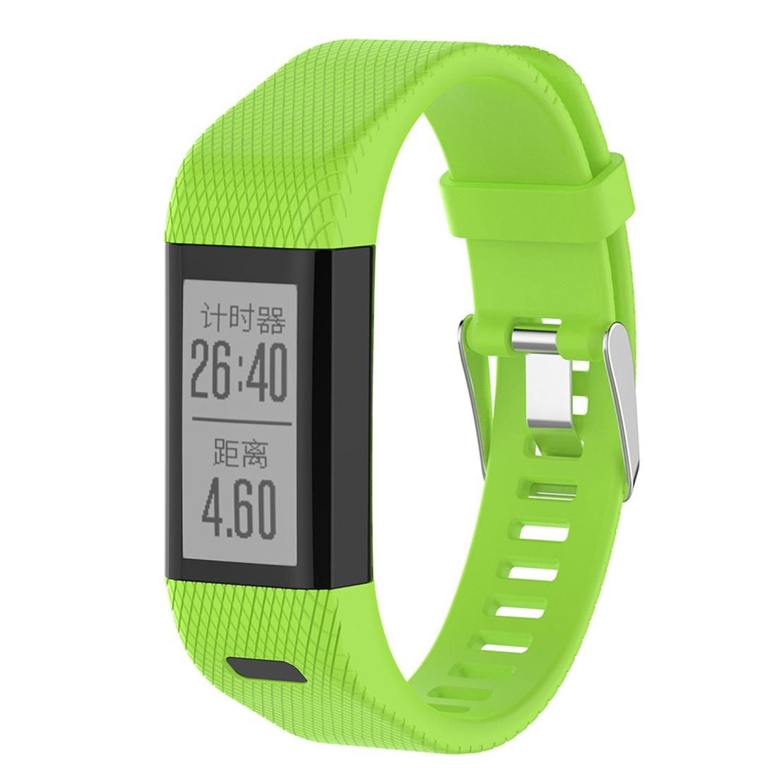 Smart Watch Silicone Wrist Strap Watchband for Garmin Vivosmart HR+ (Green)