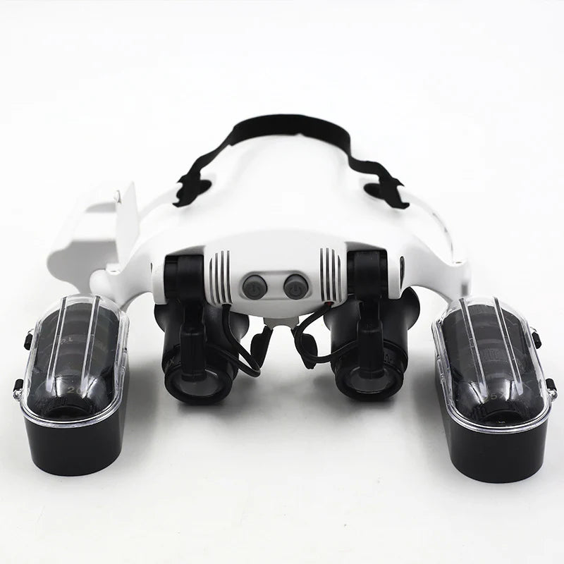 Portable Magnifier Glasses LED Magnifying Head Mount