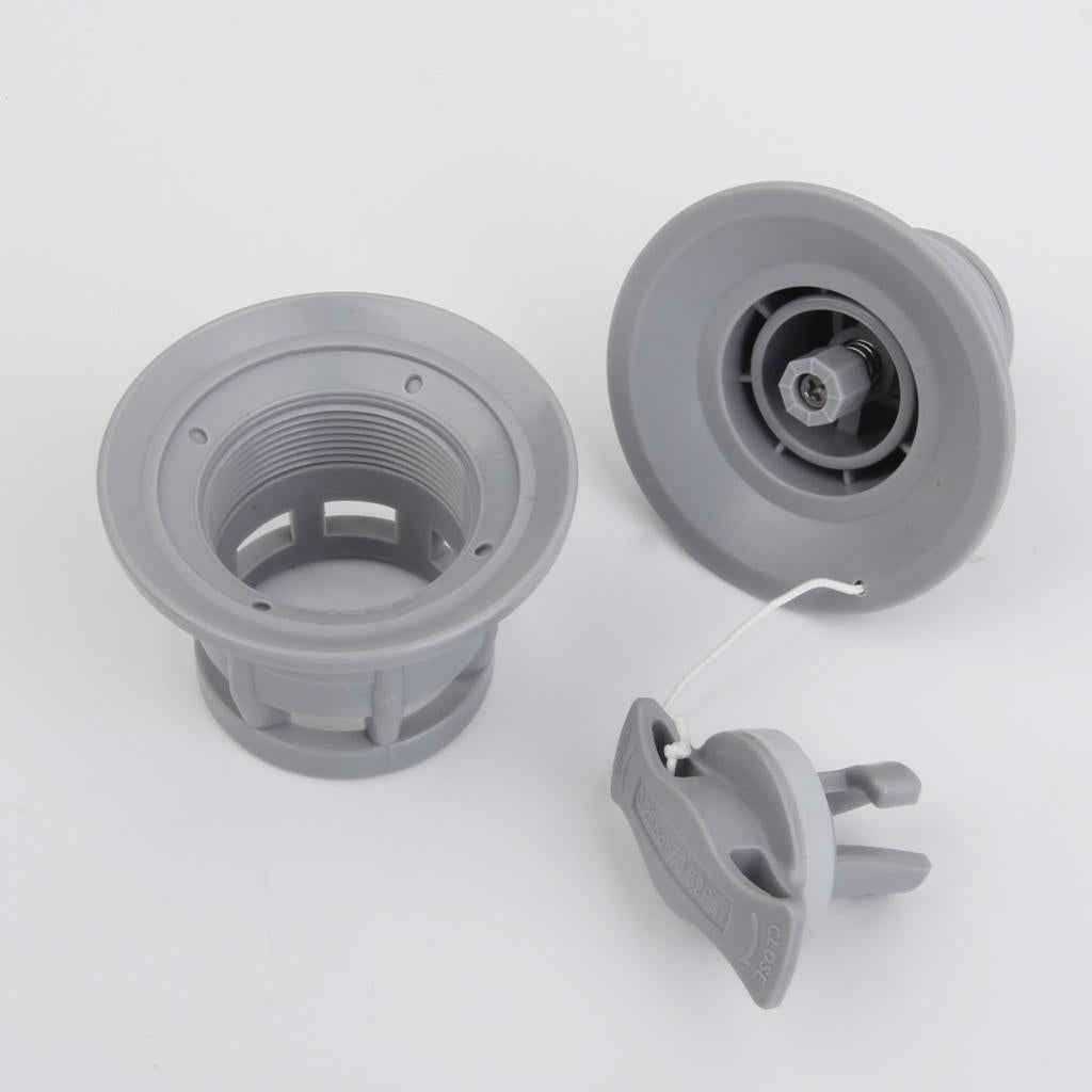 MagiDeal Air Valve Inflatable Boat Tender Raft Dinghy Kayak Canoe Grey