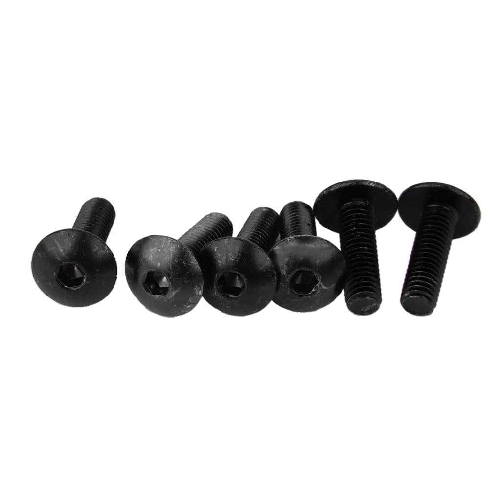 5mm Fairing Windscreen Screw Bolt Kit Windshield Mounting Nuts Black