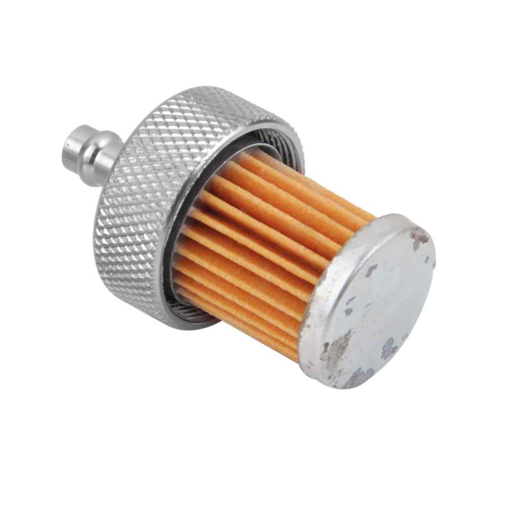 Motorcycle Pit Dirt Bike ATV Quad Inline Fuel Gas Filter 1/4 inch 6mm Silver