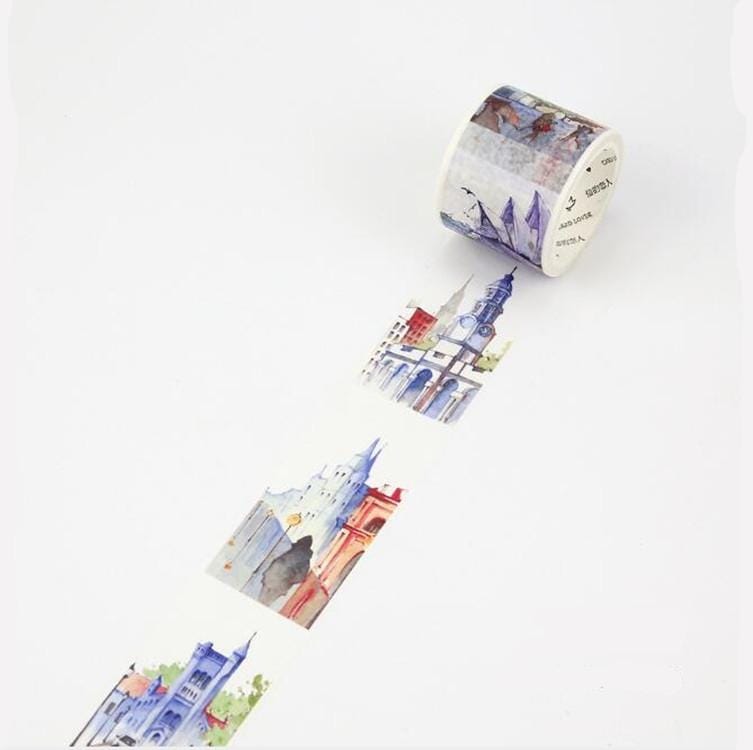 2 Rolls Letter Lover Paper Tape Travel Architectural Sticker (Australia)