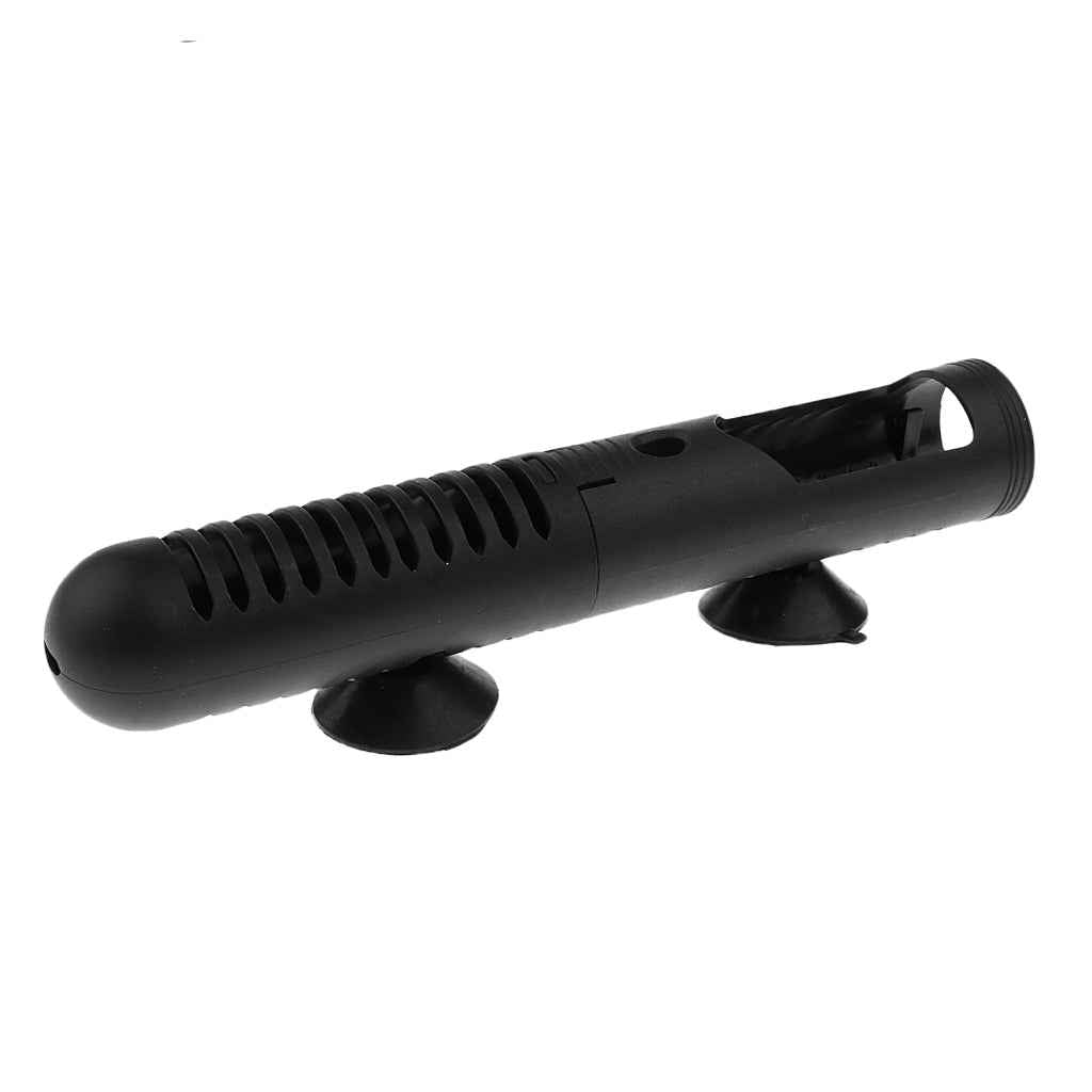 Aquarium Heater Guard Protector w/ Suction Cups - Black