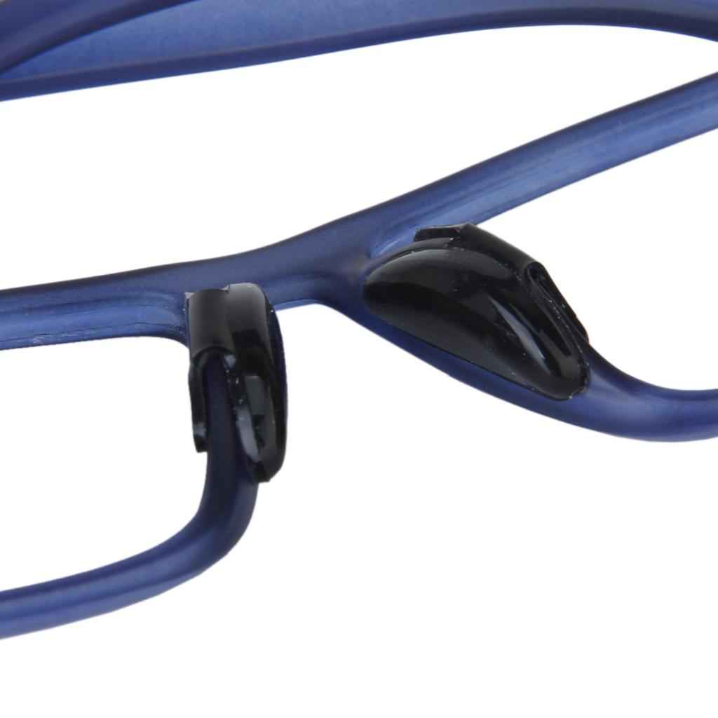 Black 1 Pair Eyeglass Sunglass Glasses Anti-Slip Silicone Stick On Nose Pad
