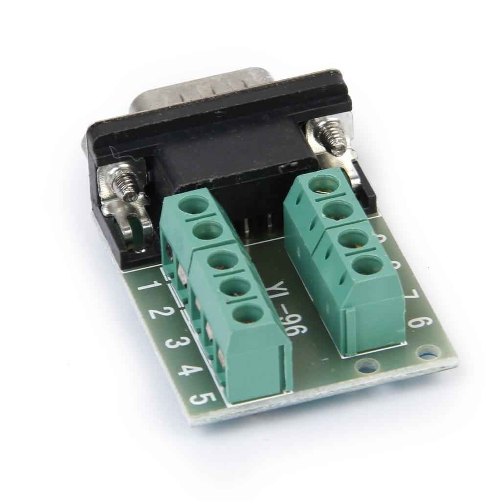 RS232 to DB9 Nut Type Connector 9-Pin male adapter signals Terminal module