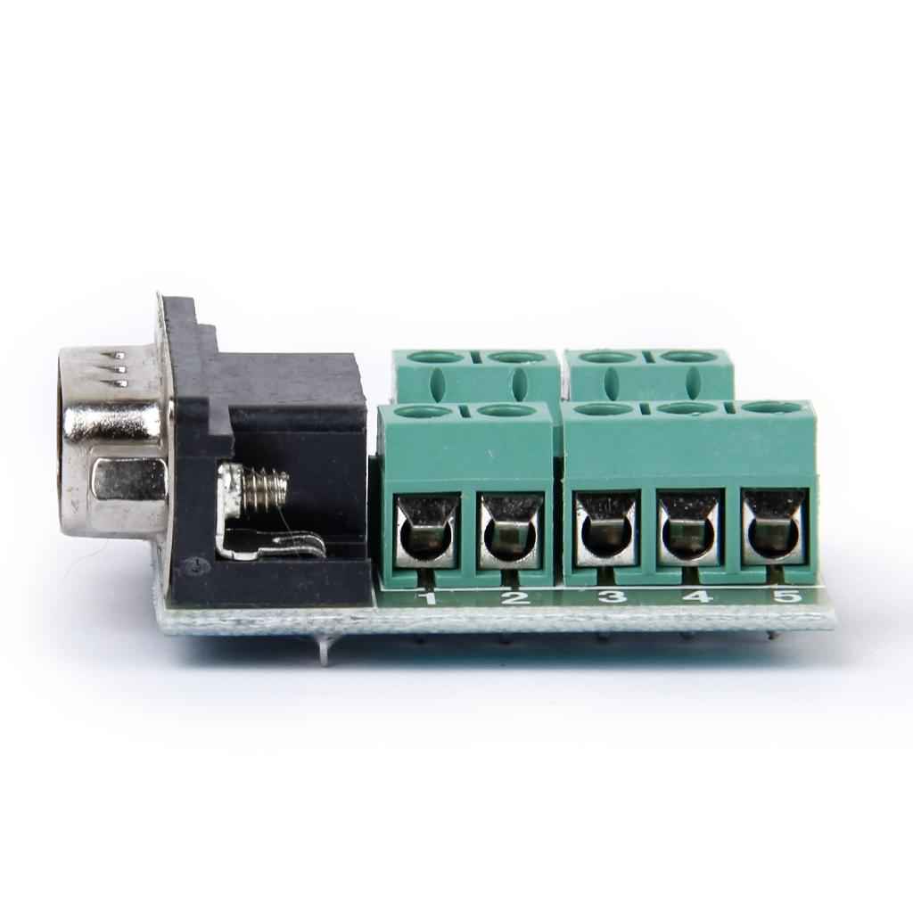 RS232 to DB9 Nut Type Connector 9-Pin male adapter signals Terminal module