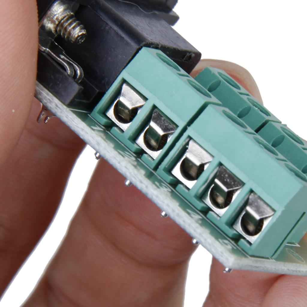 RS232 to DB9 Nut Type Connector 9-Pin male adapter signals Terminal module
