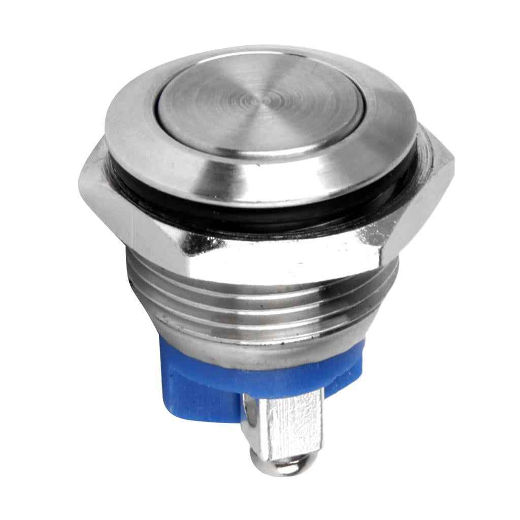1 x Momentary Push Button Horn Switch for Doorbell/Boat/Car Waterproof Metal