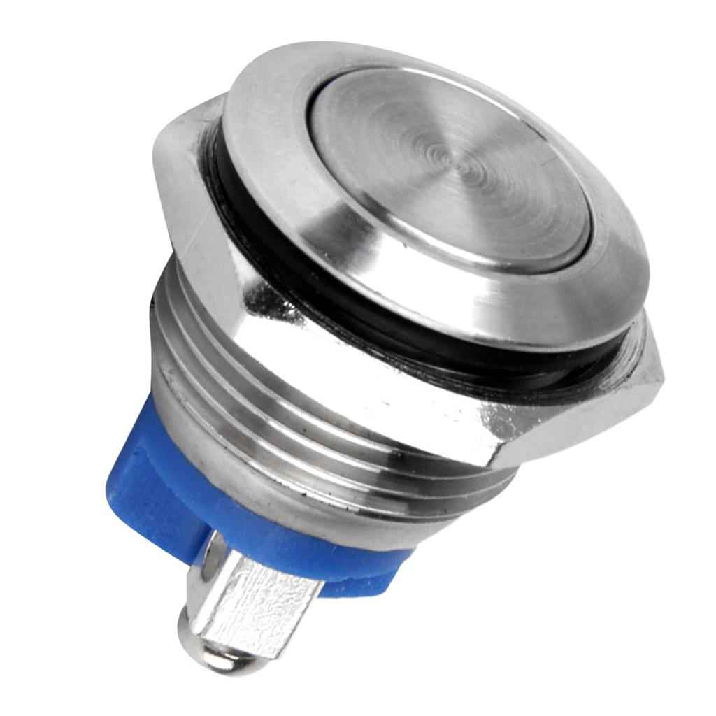 1 x Momentary Push Button Horn Switch for Doorbell/Boat/Car Waterproof Metal