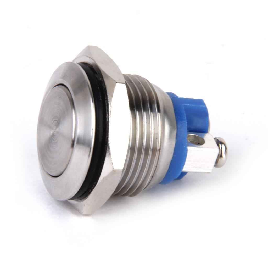 1 x Momentary Push Button Horn Switch for Doorbell/Boat/Car Waterproof Metal