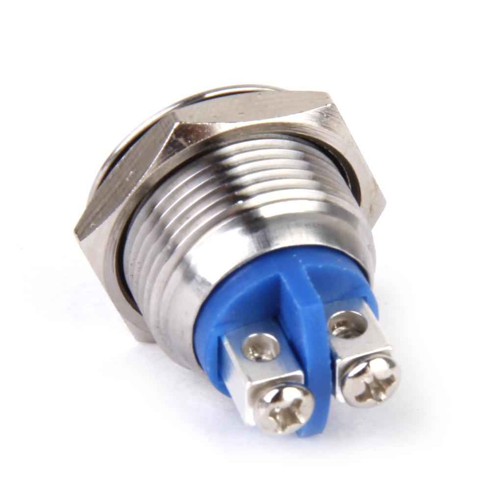 1 x Momentary Push Button Horn Switch for Doorbell/Boat/Car Waterproof Metal