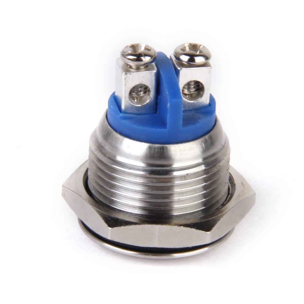 1 x Momentary Push Button Horn Switch for Doorbell/Boat/Car Waterproof Metal