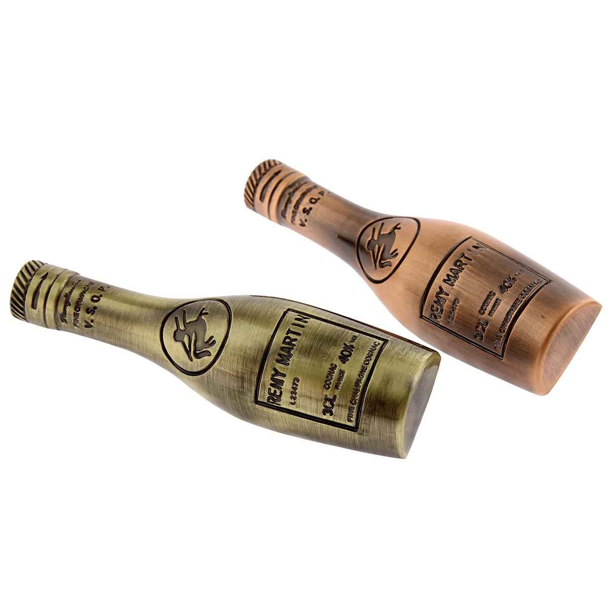 Set Of Wine Bottle Shaped Drawing Knob With Mounting Screw Red Bronze