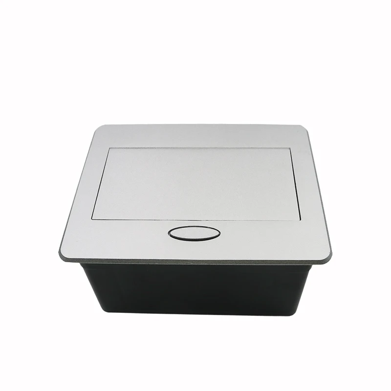 Desktop pop up socket box with 2 EU plug with 1.8m power cable