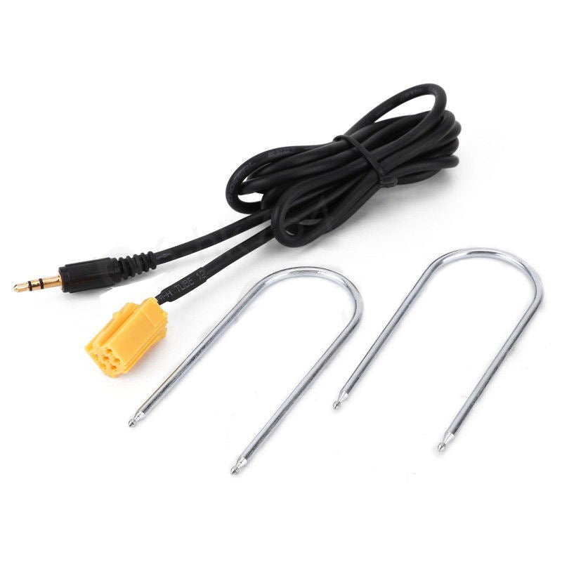 3.5mm Mini Jack AUX IN Input Cable Adapter for iPod/MP3 Fiat Grande Punto 500 - Pack of 1