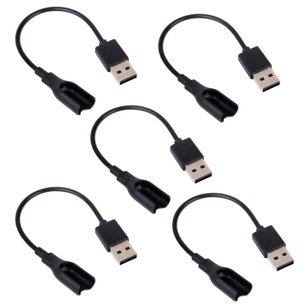 5 Pieces USB Charger Charging Cable for Mi Band 1 Smart Wristband
