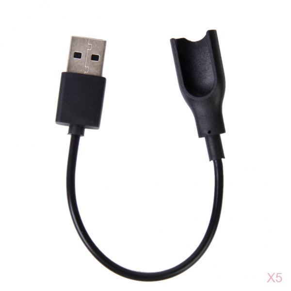 5 Pieces USB Charger Charging Cable for Mi Band 1 Smart Wristband