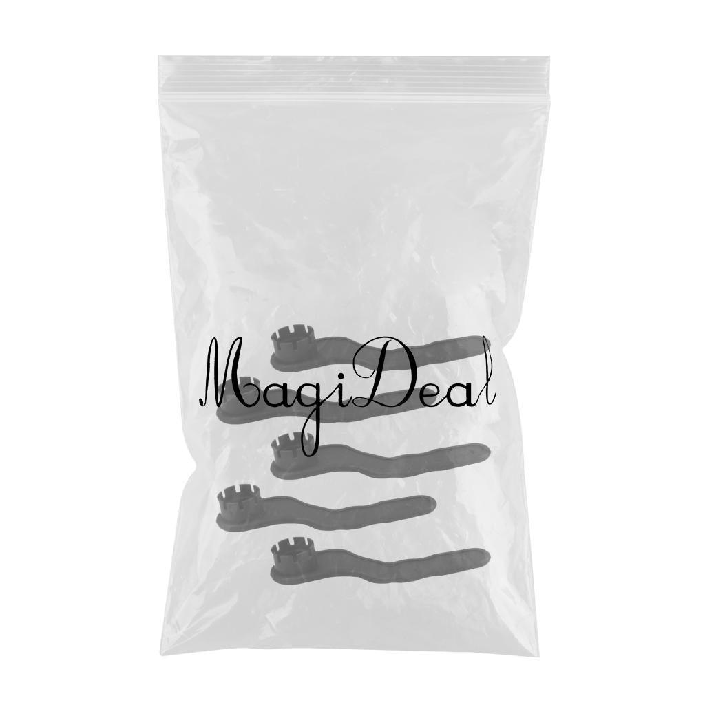 5 Piece PVC Air Valve Wrench 8-Groove Wrench Tool for Inflatable Boats Black