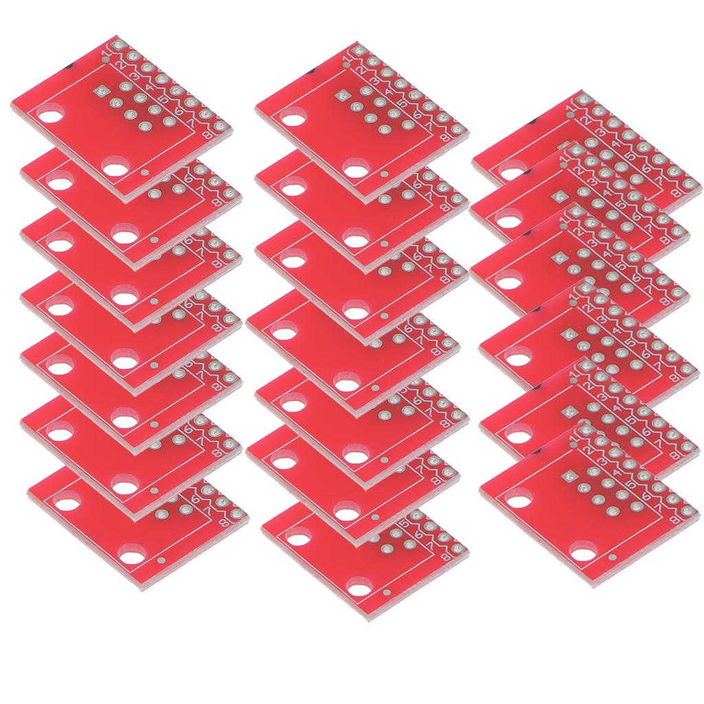 20 Pieces Connector (8P8C) and Breakout Board Kit for Ethernet Jacks