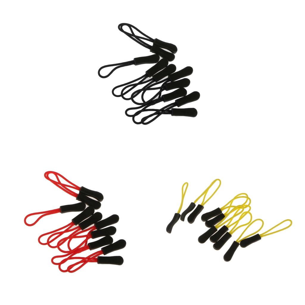 30Pcs Zipper Pulls Replacement Zip Cord Puller Slider for Jacket Backpack